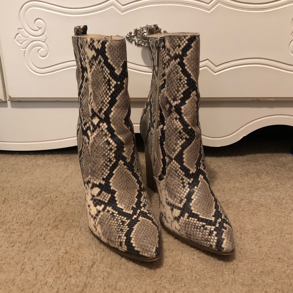 Bleecker & Bond Kailey Snake Bootie